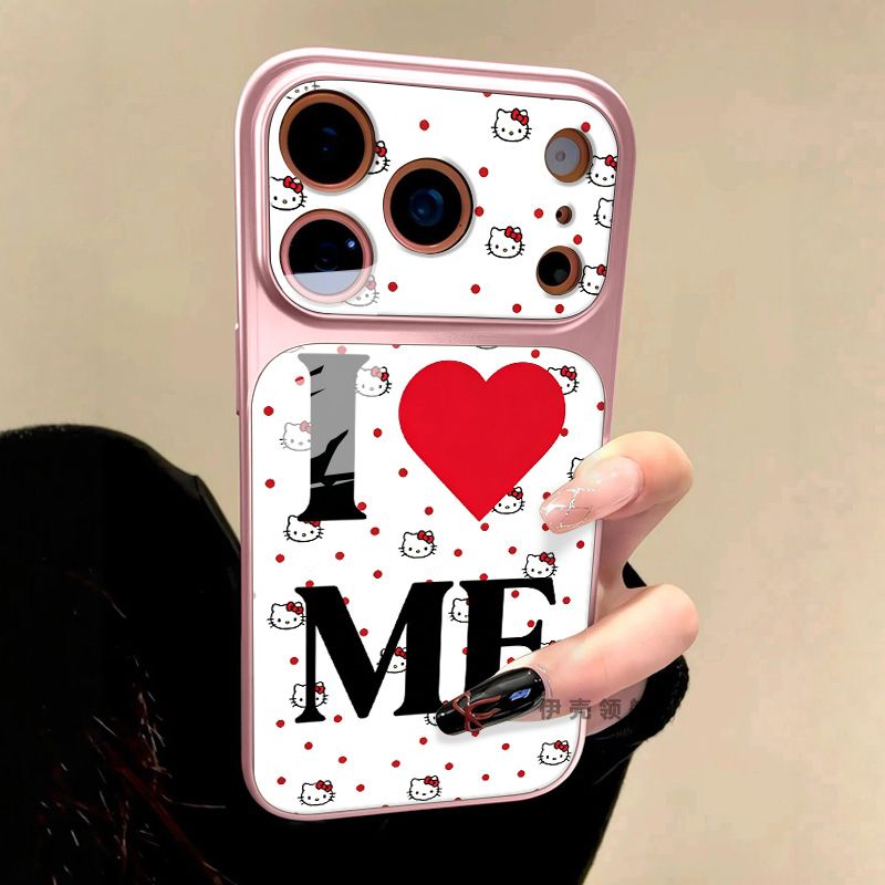 Mobile Tech Accessories - Casing Telepon Akrilik Bergambar Kucing Kartun