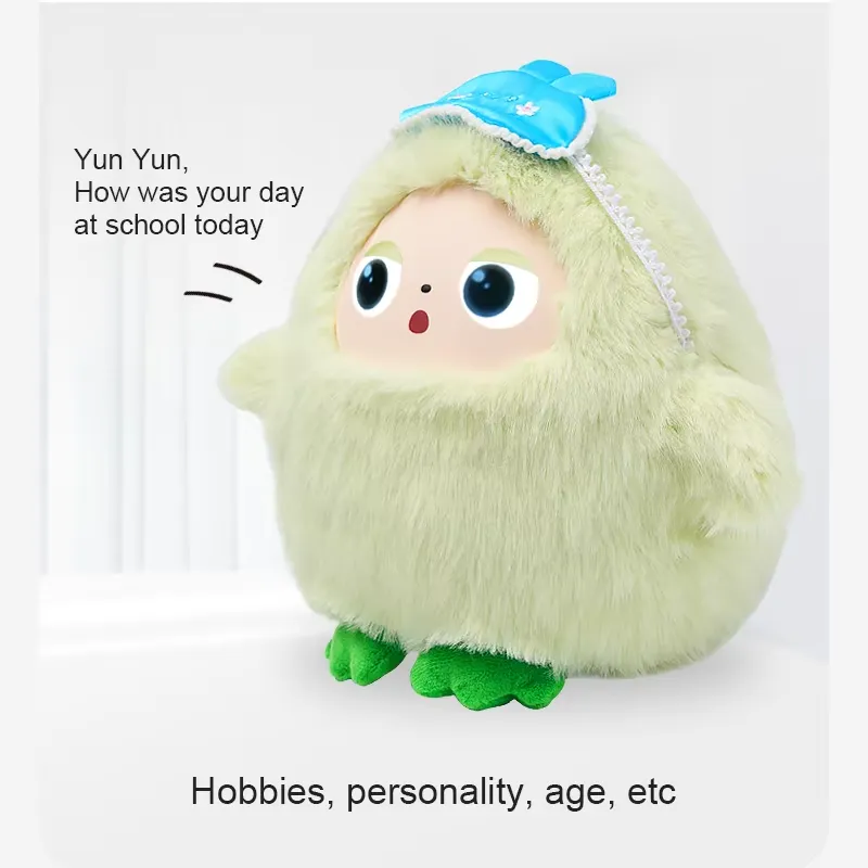 Kawaii Tech Accessories - Boneka Plush AI Pintar LED Display