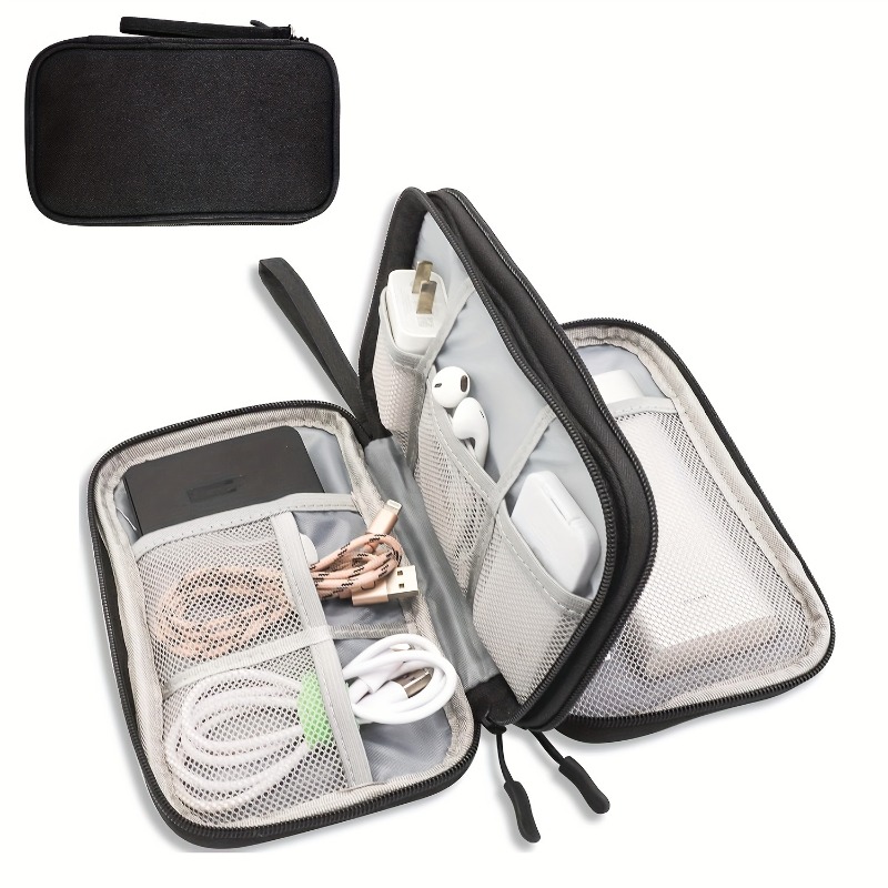 Tech Accessories Case - Tas Organizer Perjalanan, Kantong Penyimpanan Multi-Saku,