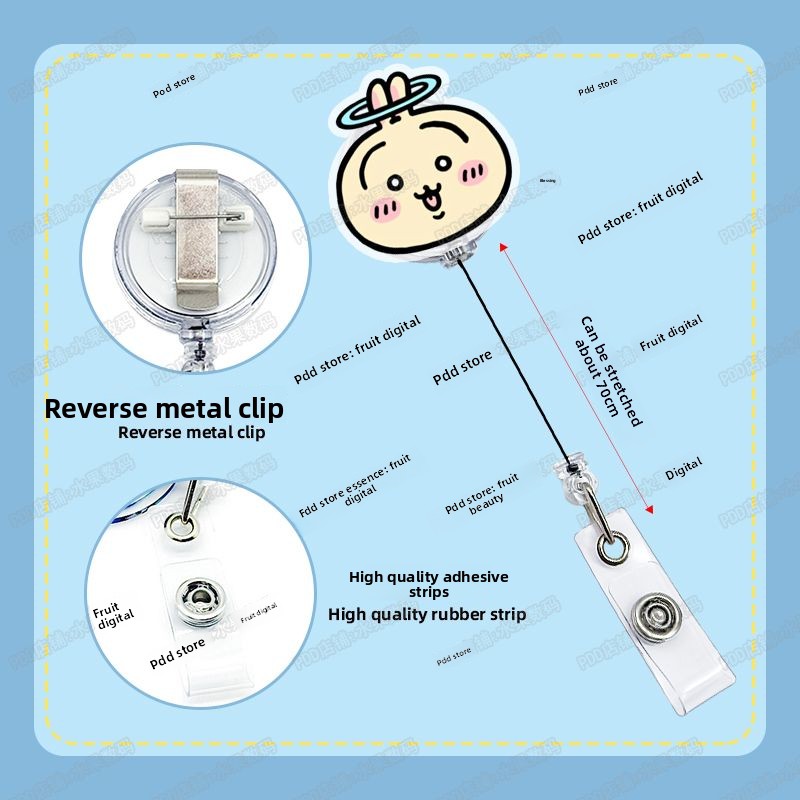 jiyi Gantungan Kartu Identitas - Kawaii Tech Accessories ulasan dan harga