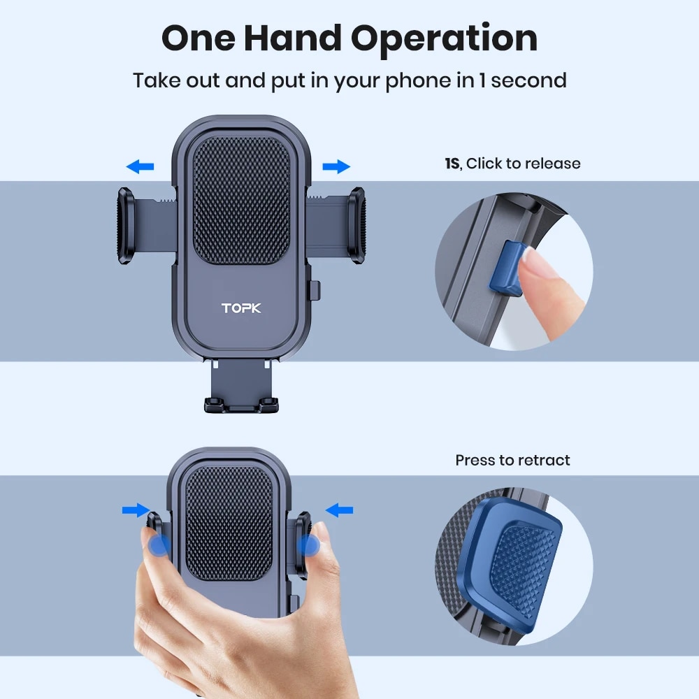 TOPK dudukan telepon mobil, du - Mobile Tech Accessories ulasan dan harga